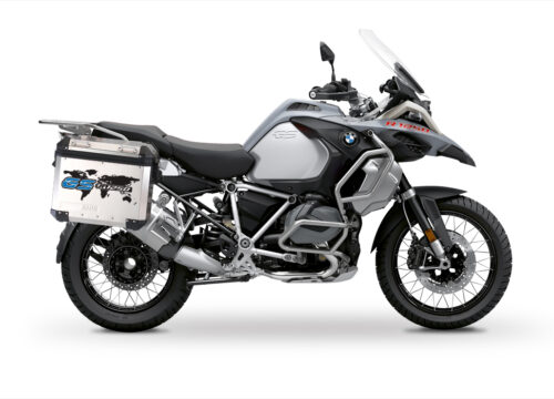 BSTI 3781 BMW GS Alluminium Panniers The World GS R1250 Stickers Blue 01