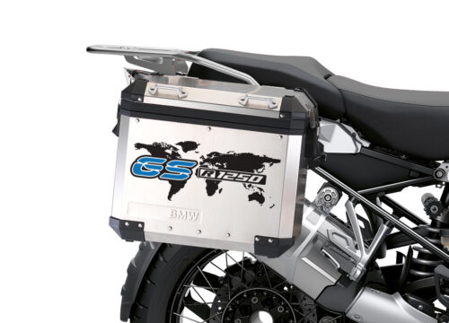BSTI 3781 BMW GS Alluminium Panniers The World GS R1250 Stickers Blue 02