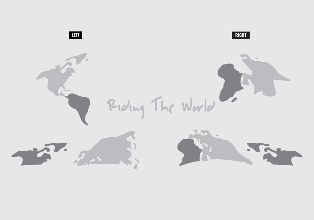 HEL 3746 AGV AX 9 Helmet Black The Globe Silver Variations Stickers Kit