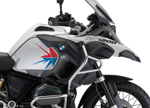 BKIT 3790 BMW R1200GS Adventure Alpine White Spike V2 Red Blue Stickers Kit 02