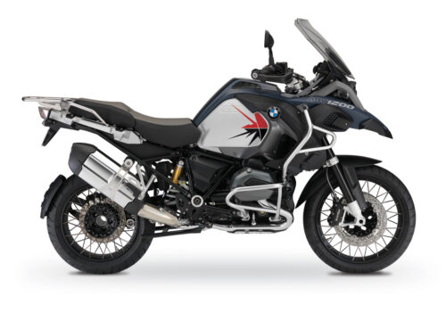 BKIT 3799 BMW R1200GS LC Adventure Ocean Blue Spike V2 Red Black Stickers Kit 01