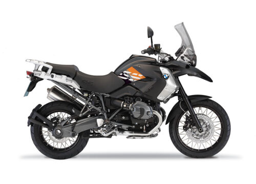 BKIT 3931 BMW R1200GS 2008 2012 Triple Black Style Anniversary LE Orange Stickers