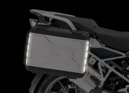 BSTI 3875 BMW Vario Side Panniers Black White Reflective Stripes 03