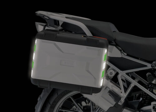 BSTI 3876 BMW Vario Side Panniers Black Green Reflective Stripes 04