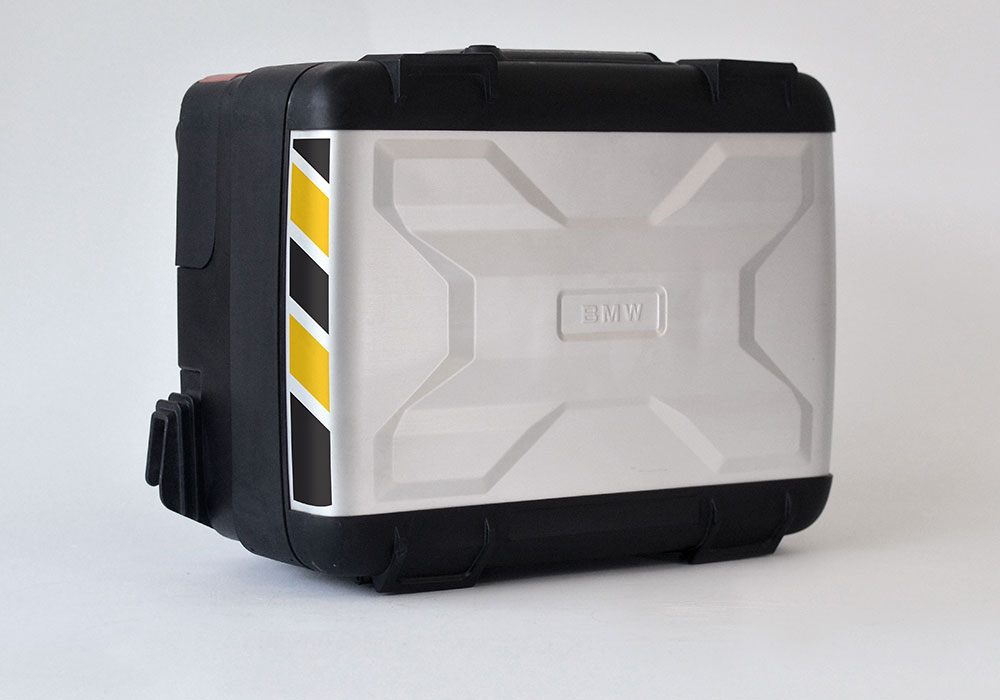 BSTI 3877 BMW Vario Side Panniers Black Yellow Reflective Stripes 03