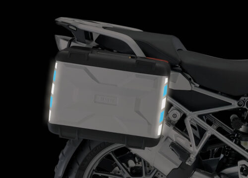 BSTI 3878 BMW Vario Side Panniers Black Blue Reflective Stripes 04