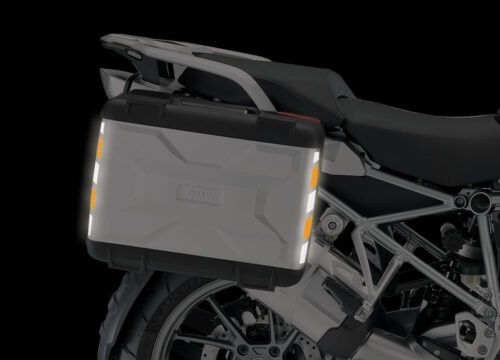 BSTI 3879 BMW Vario Side Panniers Black Orange Reflective Stripes 04