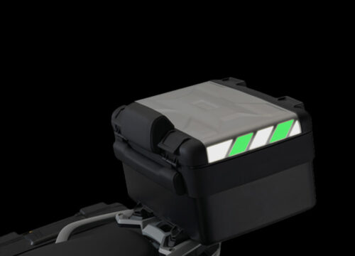 BSTI 3883 BMW Vario Top Box Black Green Reflective Stripes 02