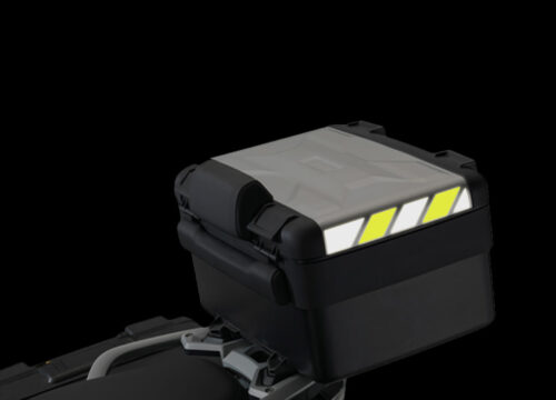 BSTI 3884 BMW Vario Top Box Black Yellow Reflective Stripes 02
