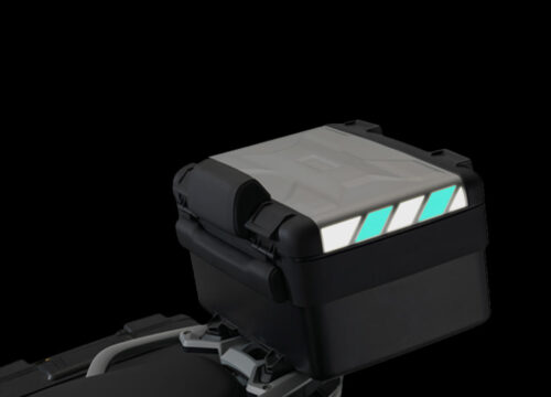 BSTI 3885 BMW Vario Top Box Black Blue Reflective Stripes 02