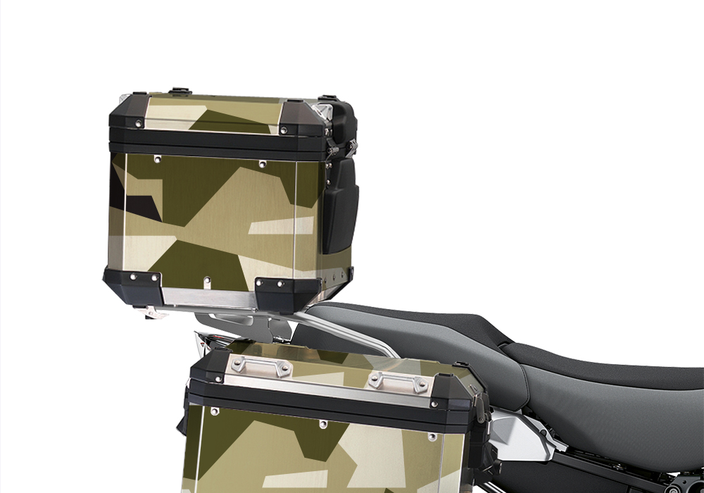 BSTI 3933 BMW R1250GS Adventure Top Box M90 Camo Military Full Wrap Stickers Kit 01