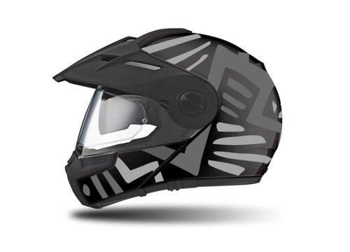 HEL 3943 Schuberth E1 Helmet Black Massai Grey Silver
