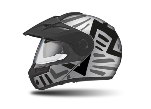 HEL 3951 Schuberth E1 Helmet Silver Massai Grey Black