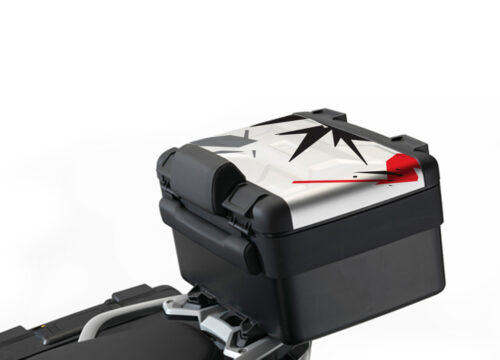 BKIT 3994 Vario Top Box Safari Spike Red Black Grey Stickers Kit