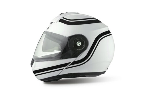 HEL 3996 Shuberth C3 Pro White Retroline V6 Black Stickers