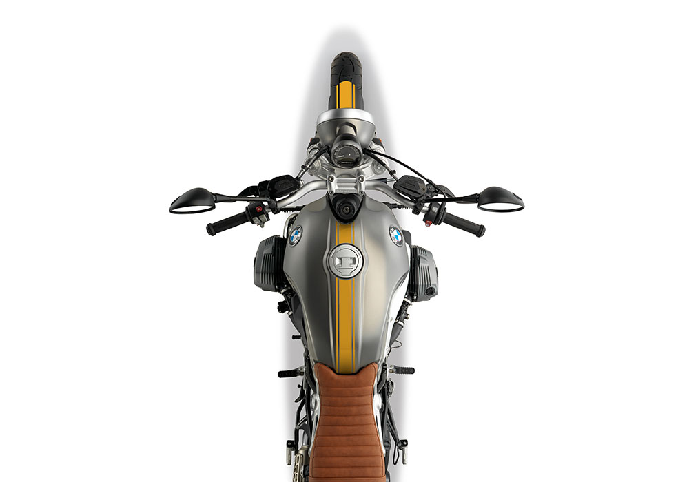 BKIT 4029 BMW R nineT Scrambler Full Triple Stripes Stickers Saffron Yellow 02
