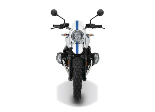 BKIT 4033 BMW R nineT Urban GS Full Double Stripes Stickers Cobalt blue front