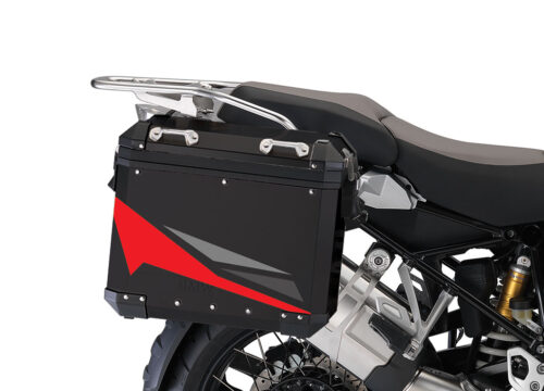 BSTI 4060 BMW Aluminum Panniers Black Alive Series Red Grey Silver 02