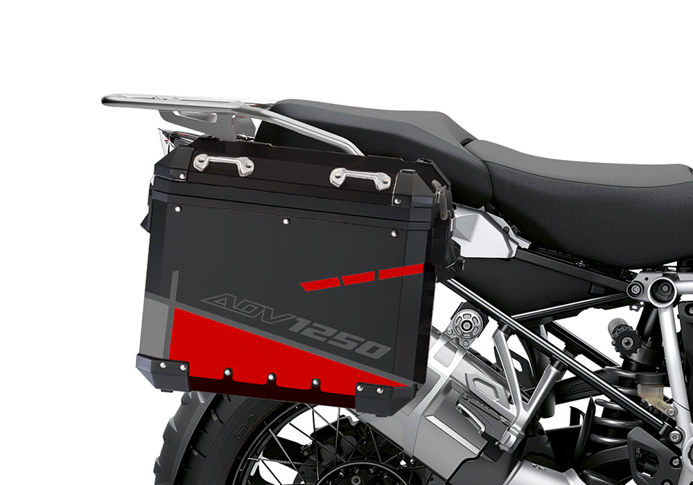 BSTI 4093 BMW Aluminum Panniers Vector Red Grey Silver 02