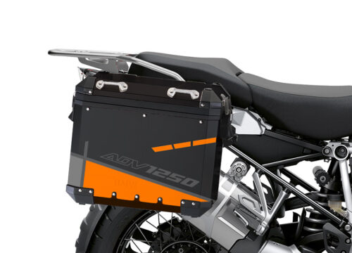 BSTI 4096 BMW Aluminum Panniers Vector Orange Grey Silver 02