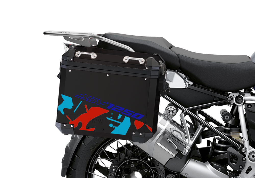 BSTI 4080 BMW Aluminum Panniers Safari Blue red light blue 02