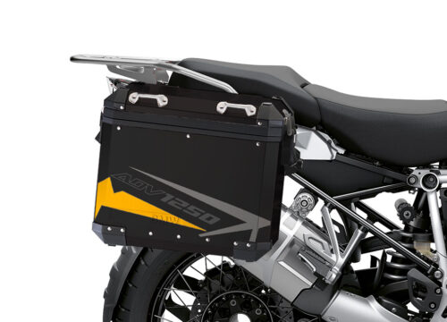 BSTI 4087 BMW Aluminum Panniers Spike Yellow Grey Silver 02