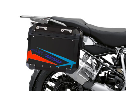 BSTI 4090 BMW Aluminum Panniers Spike Red blue light blue 02