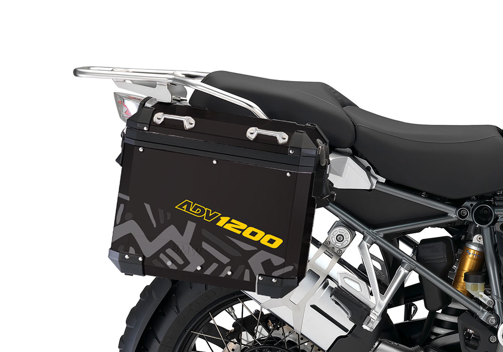 BSTI 4152 BMW Aluminum Panniers Massail Yellow Silver 02