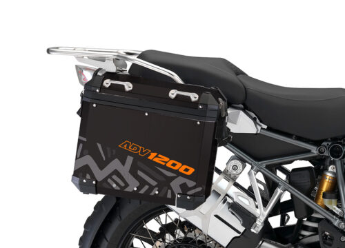 BSTI 4153 BMW Aluminum Panniers Massail Orange Silver 02