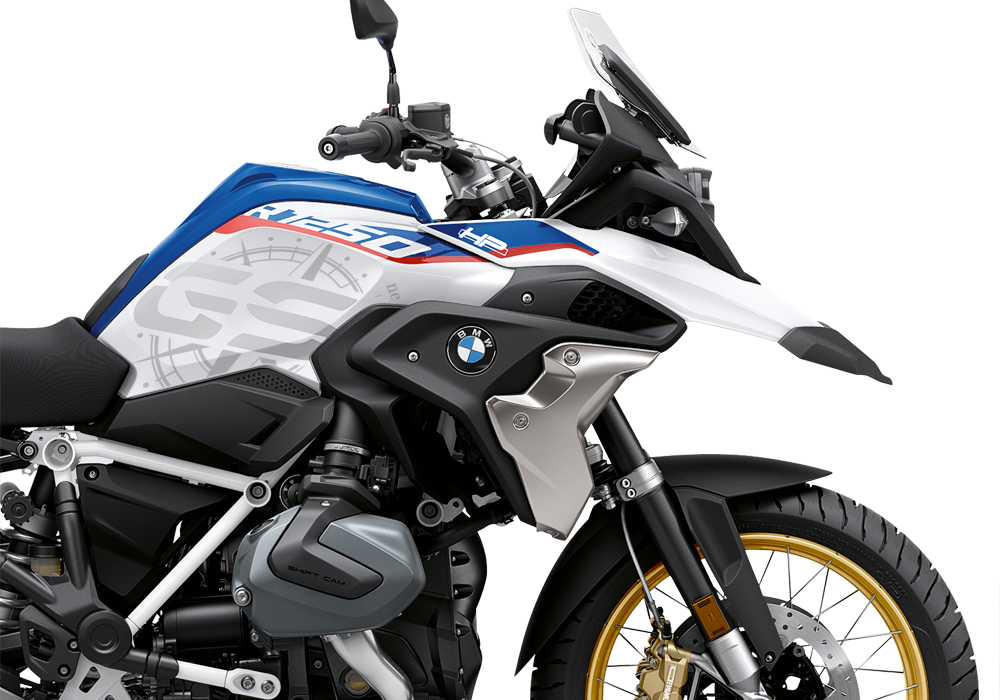 BKIT 3773 BMW R1250GS Style HP Compass V2 Grey Side Tank Stickers Kit 02