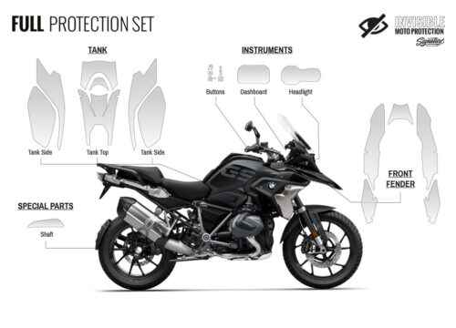 BPRF 4257 BMWR1250GS Trible black Full Set Protective Films 01
