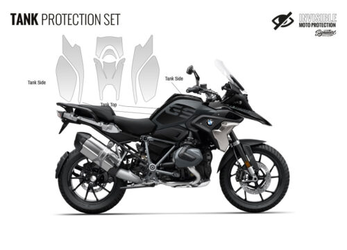 BPRF 4258 BMWR1250GS Trible black Tank Set Protective Films