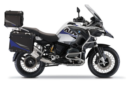 BSTI 4125 BMW Aluminum Top Box Black Blue Silver 01