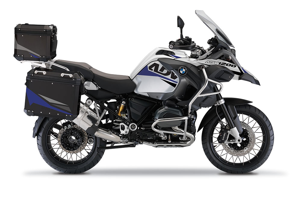 BSTI 4125 BMW Aluminum Top Box Black Blue Silver 01