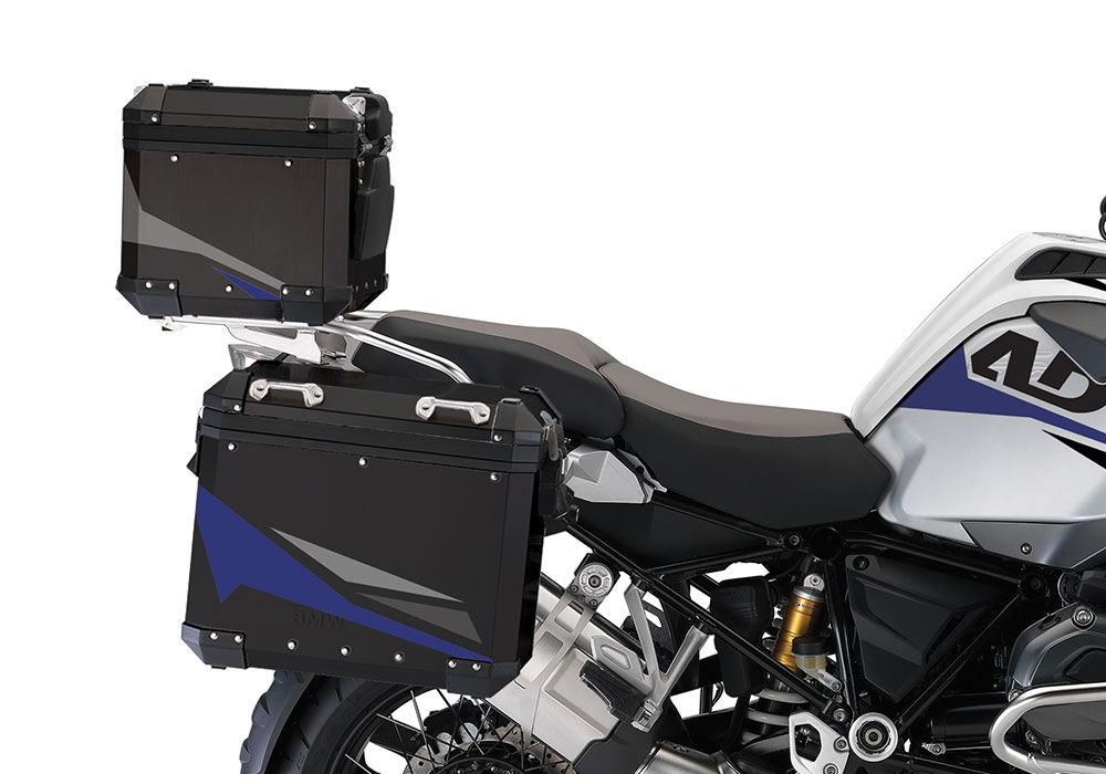 BSTI 4125 BMW Aluminum Top Box Black Blue Silver 02