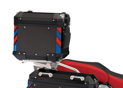BSTI 4132 BMW Top Box Black Blue Red Reflective Strips day 03