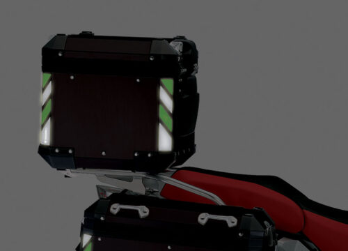 BSTI 4136 BMW Top Box Black Black Green Reflective Strips night 04