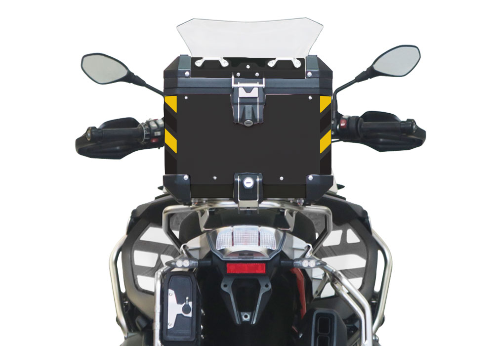 BSTI 4137 BMW Top Box Black Black Yellow Reflective Strips Rear 05