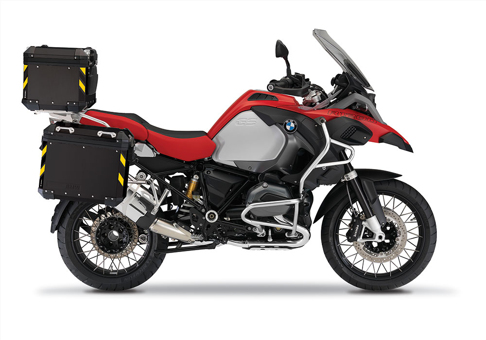 BSTI 4137 BMW Top Box Black Black Yellow Reflective Strips day 01