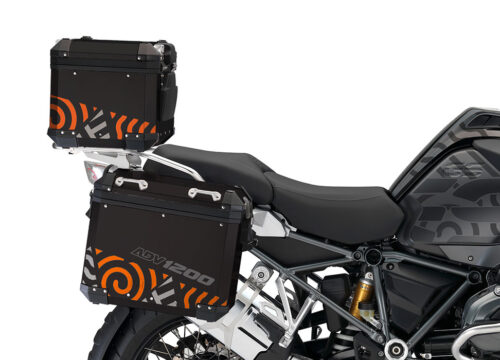 BSTI 4144 BMW Top Box Black Four Elemenets Orange Silver 02