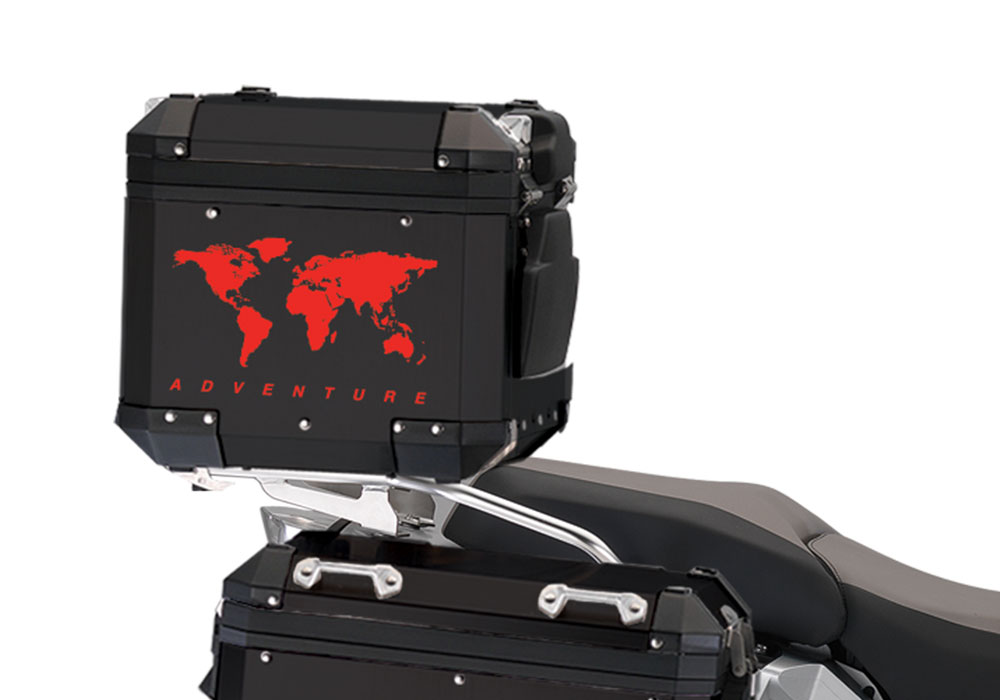 BSTI 4177 BMW Top Box The Globe Stickers Red 02