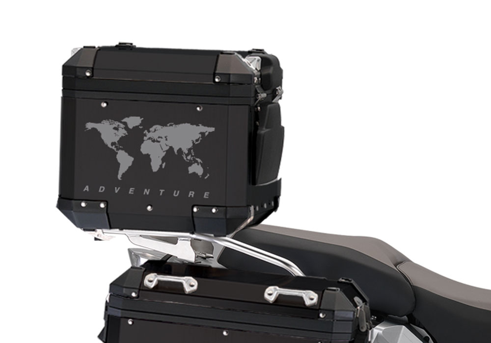 BSTI 4177 BMW Top Box The Globe Stickers Silver 02