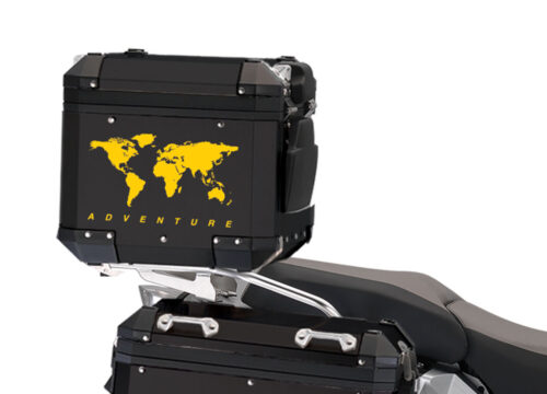 BSTI 4177 BMW Top Box The Globe Stickers Yellow 02