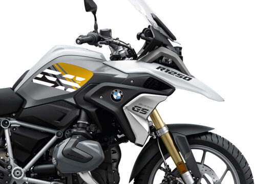 SIG 1044 02 BMW R1250GS Light White Anniversary Yellow Tank Stickers 02 1