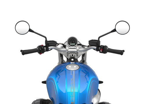 SIG 1057 03 BMW RnineT Scrambler Silver Lines COSMIC BLUE Metallic