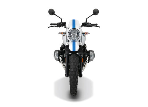 SIG 1082 01 BMW RnineT Urban GS Cobalt Blue Full Lines Light white front