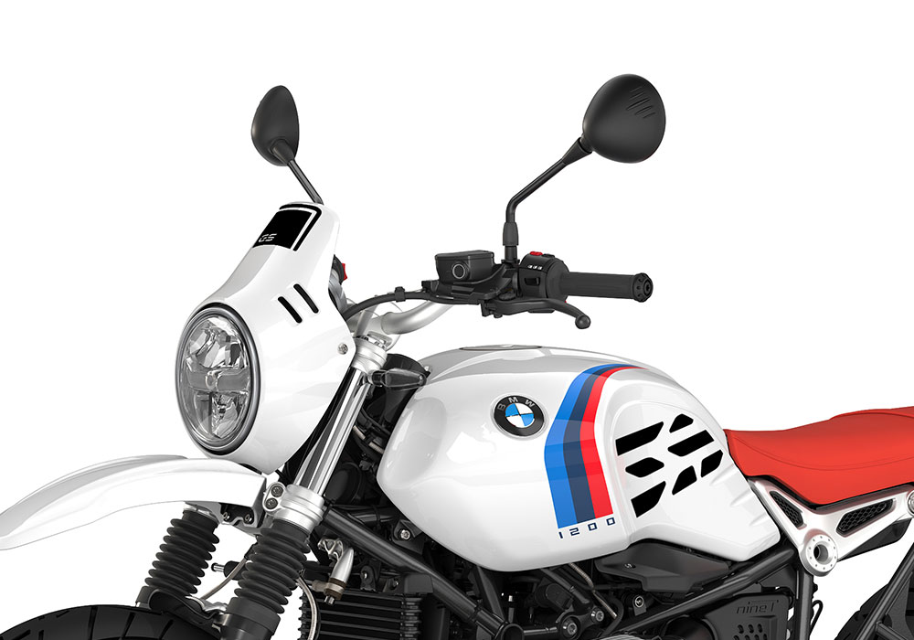 SIG 1088 01 BMW RnineT Urban GS BlackGS Line Light White front