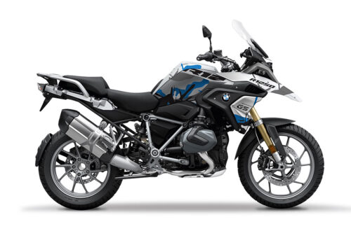 SIG 1108 02 BMW R1250GS Light White Safari R12 Blue Stickers Kit