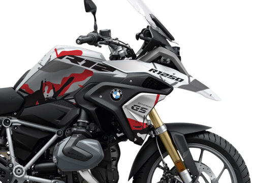 SIG 1109 02 BMW R1250GS Light White Safari R12 Red Stickers Kit 02