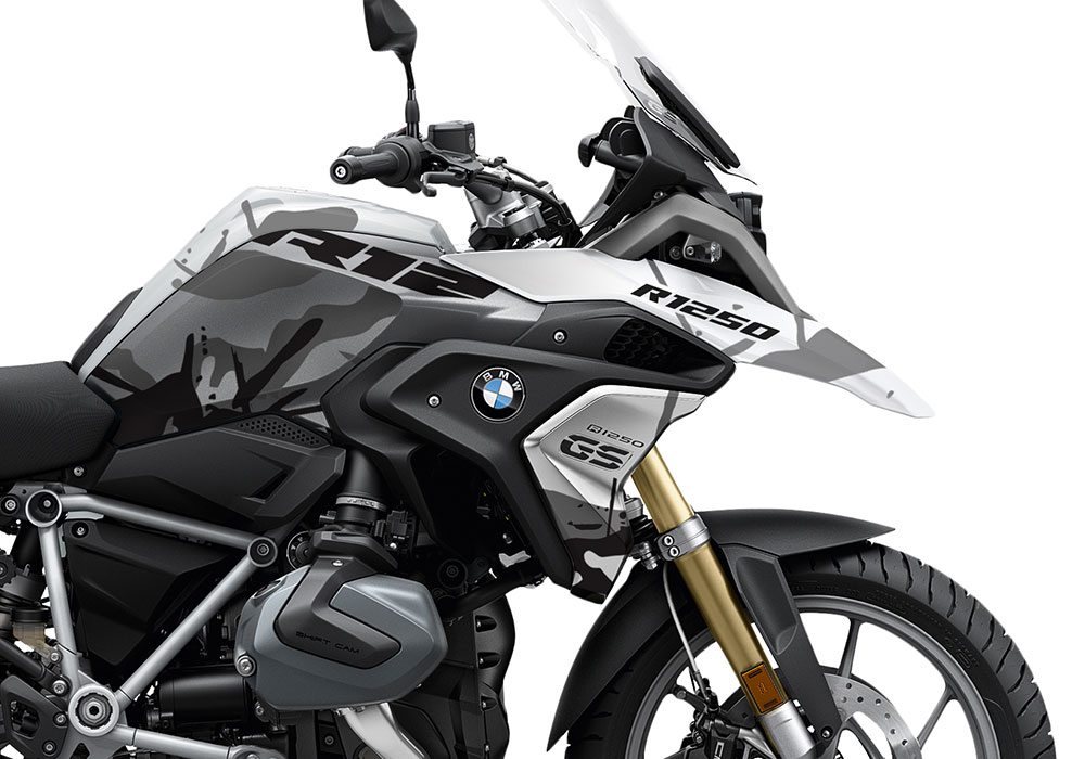 SIG 1110 02 BMW R1250GS Light White Safari R12 Grey Stickers Kit 02